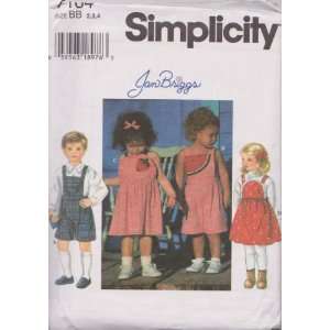  Toddlers Short Overalls And Sundress Or Jumper Simplicity 