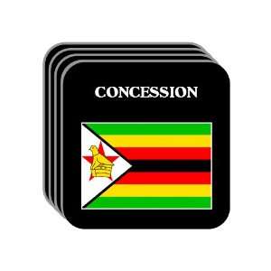  Zimbabwe   CONCESSION Set of 4 Mini Mousepad Coasters 