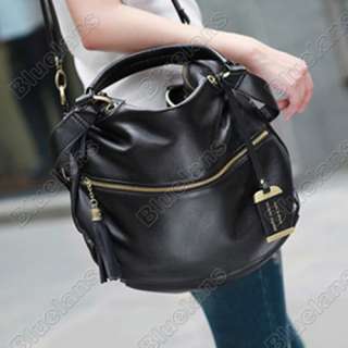 Faux Leather Bag Purse Handbag Tote Satchel Front Pocket Top Handles 