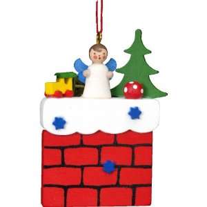  Ulbricht Santa on Chimney Ornament
