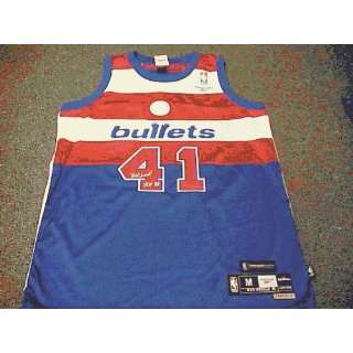  Wes Unseld Autographed Jersey   Baltimore Bullets Reebok 