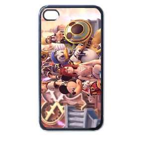  Kingdom Hearts v2 4/4s Seamless Case (Black) Electronics