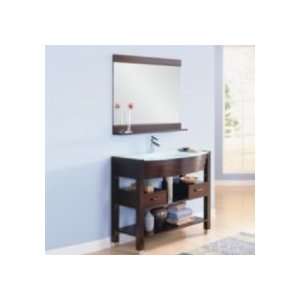   WH Integrated Tempered Glass Top Lavatory Console