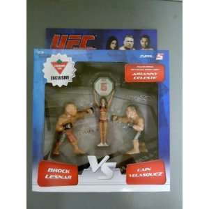  LESNER & VELASQUEZ & ARRIANY ROUND 5 UFC 3PK ACTION FIGURE 