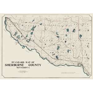  SHERBURNE COUNTY MINNESOTA (MN) MAP 1913