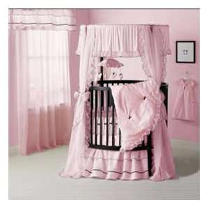    Sherbert Round Crib Bedding Set   color Pink Sherbert Baby