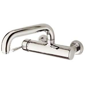   Single Control Wall Mount Kitchen Laundry Room Faucet Brushed Chrome
