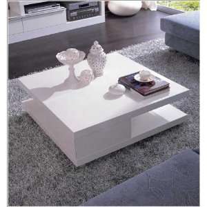  Vig Furniture 5114C   Modern White Coffee Table