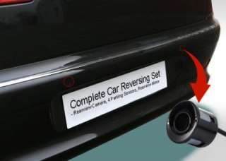 Complete Car Reversing Set   Rearview Camera, 4 Parking Sensors 