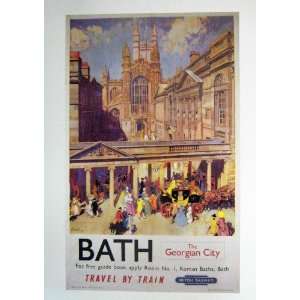  C1960 Advertisement British Railways Bath Georgian City 