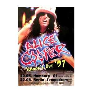  ALICE COOPER Schools Out Tour 1997 Music Poster