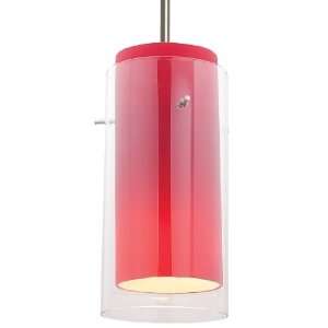 Shaney GnG Clear Outer Red Inner Mini Pendant Lighting 4.75 Inches W 