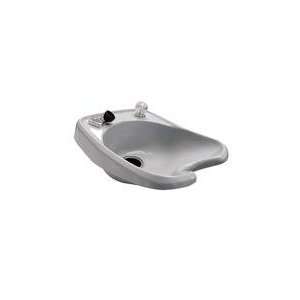   Marble 3000 White Shampoo Bowl with 550 Faucet and Spray Hose Beauty