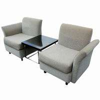 Brayton International Lounge Chairs Granite Side Table  