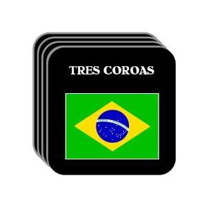  Brazil   TRES COROAS Set of 4 Mini Mousepad Coasters 