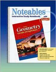Geometry Concepts and Applications, Noteables Interactive Study 