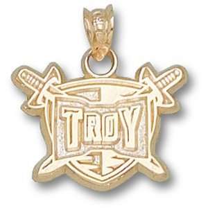 Troy University New Troy Trojans Logo 1/2 Pendant (14kt)  