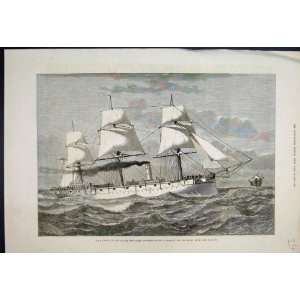  1879 Hms Comus Steel Corvettes Royal Navy Old Print