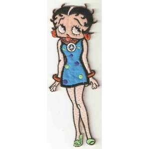  6 Betty Boop in sexy blue dress large Embroidered Iron On 