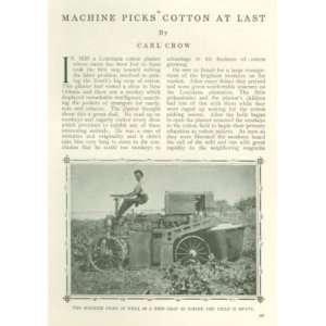  1911 Price Campbell Cotton Picking Machine Angus 