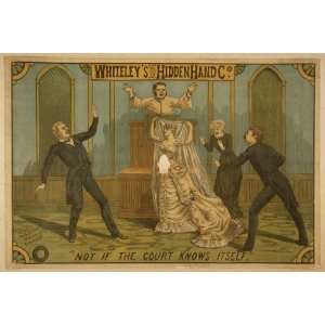  Poster Whiteleys Original Hidden Hand Co. 1884
