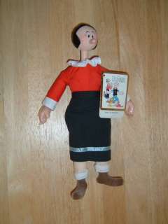 1985 Popeye Olive Oyl 11 Doll INCL. TAGS FAST SHIP  