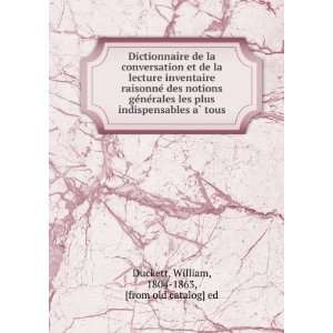 de la conversation et de la lecture inventaire raisonneÌ des notions 