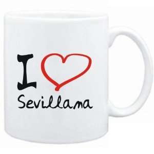  Mug White  I LOVE Sevillana  Music