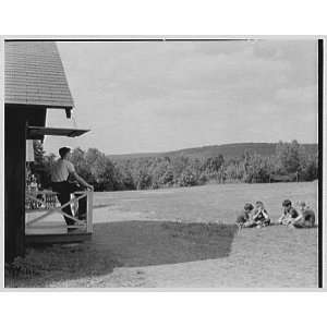   Indian Head Camp, Bushkill, Pennsylvania. Vista to country side 1951