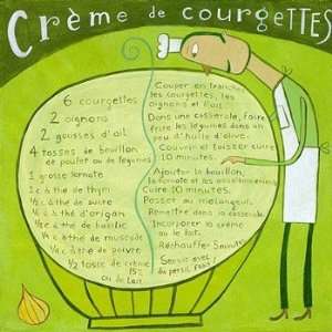  Crme De Courgettes   Poster by Cline Malpart (13 x 13 