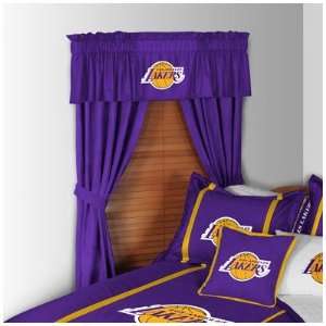 Sports Coverage Los Angeles Lakers Drape and Valance Set Los Angeles 