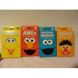 Sesame Street Flash Cards   Numbers, Beginning Words, ABCs and Colors 