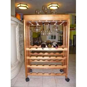   /glass Holder with 24 bottles and Serving Tray Patio, Lawn & Garden