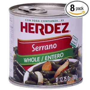 Herdez Serranos, 12.75 Ounce (Pack of 8)  Grocery 