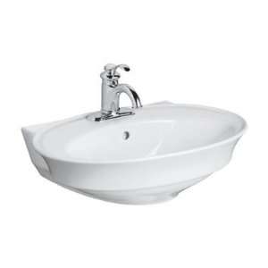  Serif Bathroom Sink with Single Hole Faucet Drilling