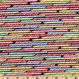   45 Wide Pixie Sticks Multi Fabric By The Yard Arts, Crafts & Sewing