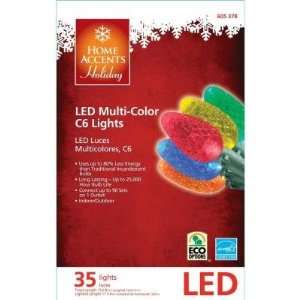   Holiday 35 LED Multi color C6 Christmas Lights Patio, Lawn & Garden