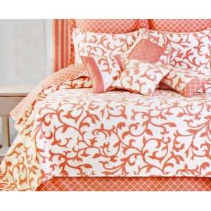 Serendipity Coral King Bed Quilt