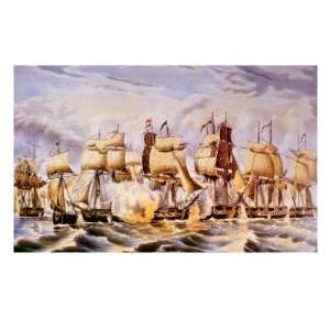  The Battle of Lake Erie, September 10, 1813 Giclee Poster 