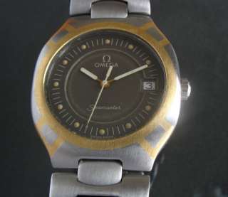 OMEGA SEAMASTER STAINLESS STEEL & GOLD SWISS WATCH Ca1980  