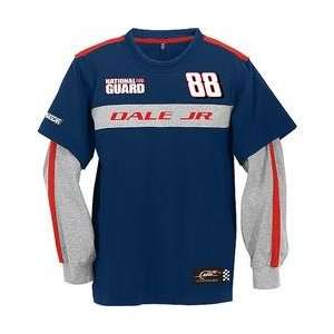  Dale Earnhardt, Jr. National Guard Long Sleeve Faux Layered Pit Crew 
