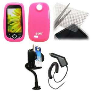  EMPIRE Hot Pink Silicone Skin Case Cover + 360 Degree 