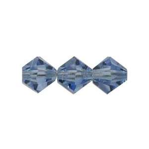   6mm Bicone Czech Crystal Light Sapphire Beads Arts, Crafts & Sewing