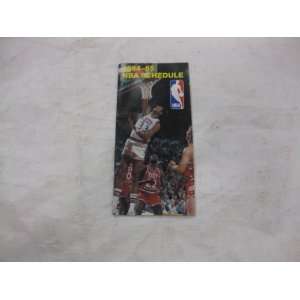  BOOK The 1984 85 NBA Schedule Toys & Games