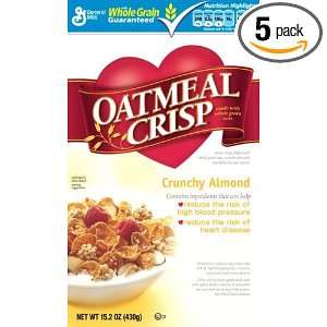 Oatmeal Crisp Crunchy Almond, 15.2 Ounce Boxes (Pack of 5)  
