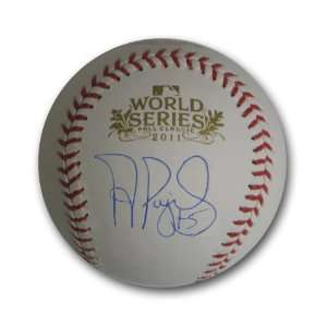 Autographed Albert Pujols 2011 World Series Baseball (MLB 