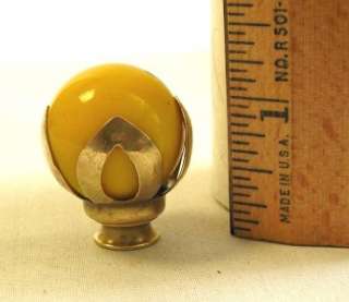ANTIQUE BRASS LAMP FINIAL DESIGNED BY PAUL CHILO  