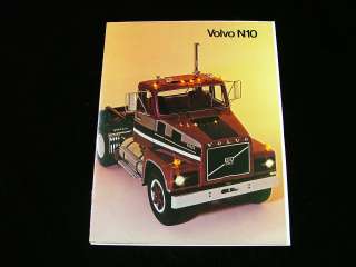 1979 Volvo N10 Truck Coventional Tractor Brochure  