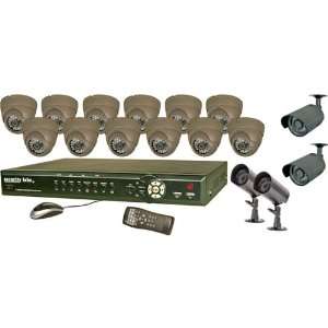  16 Channel Surveillance System with H.264 DVR and 12 CCD 