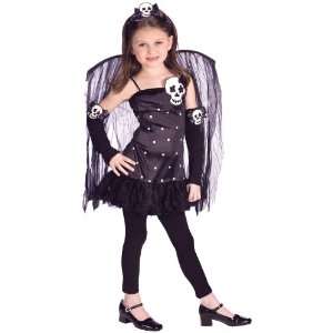   By FunWorld Skull Fairy Child Costume / Black   Size Large (12 14